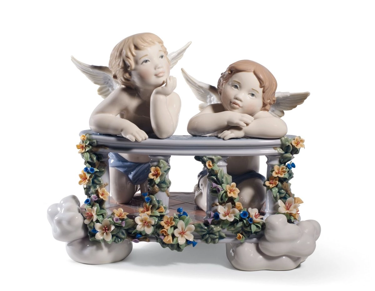 Lladro Celestial Balcony Porcelain Figurine