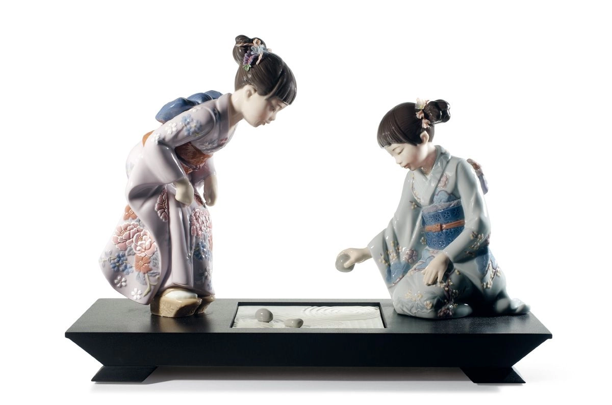 Lladro Japanese Garden Porcelain Figurine