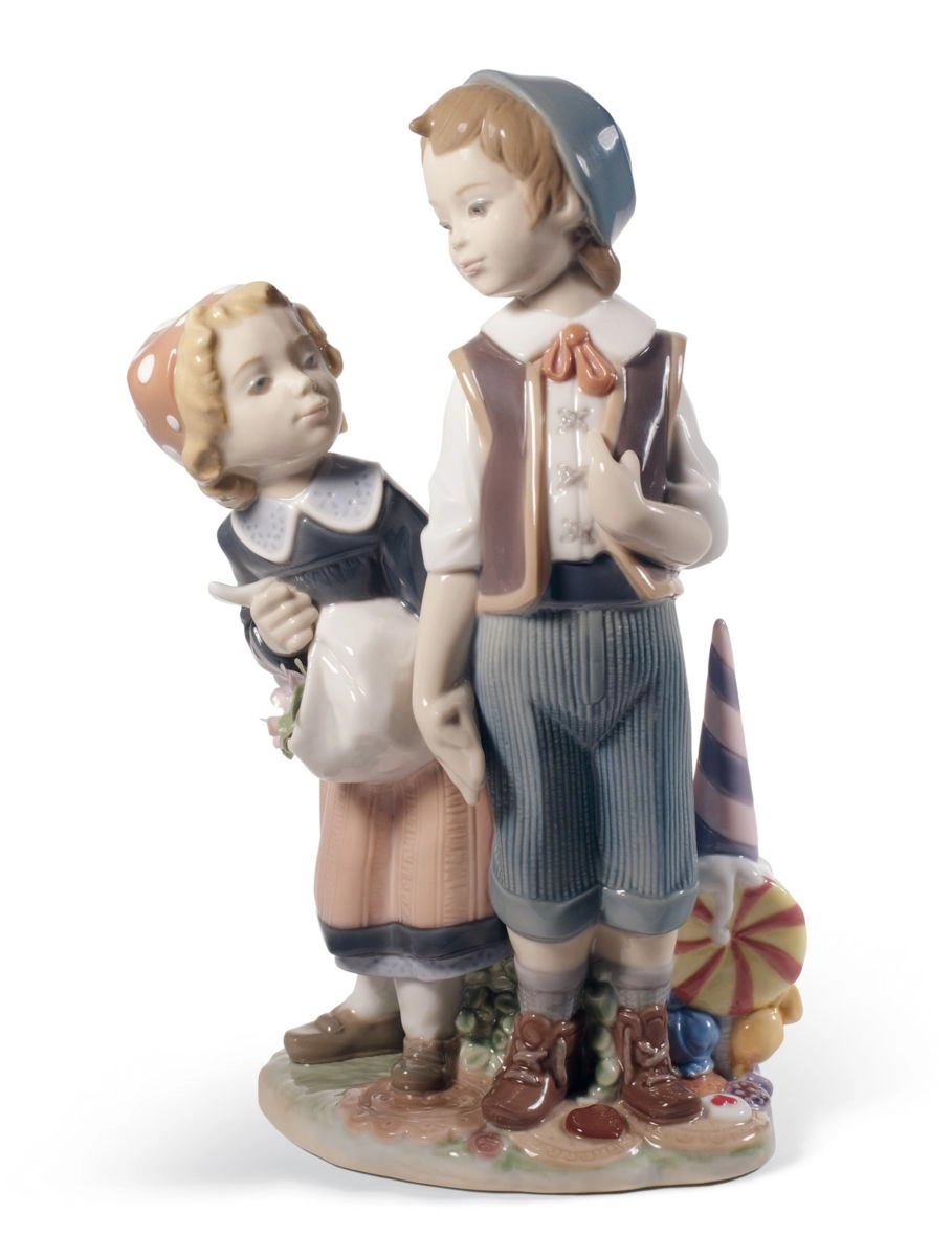 Lladro HANSEL AND GRETEL Porcelain Figurine