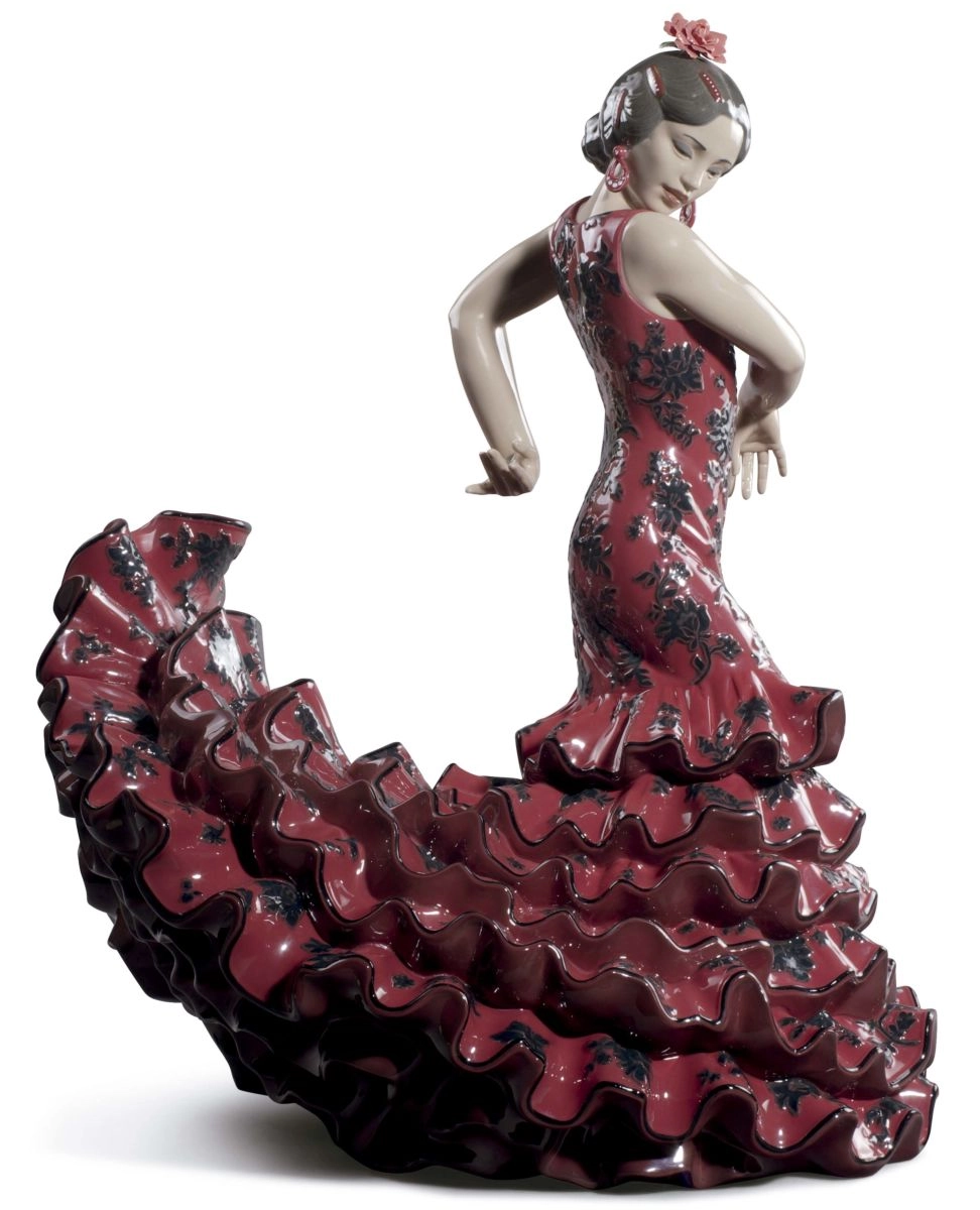 Lladro Flamenco Flair Woman Porcelain Figurine