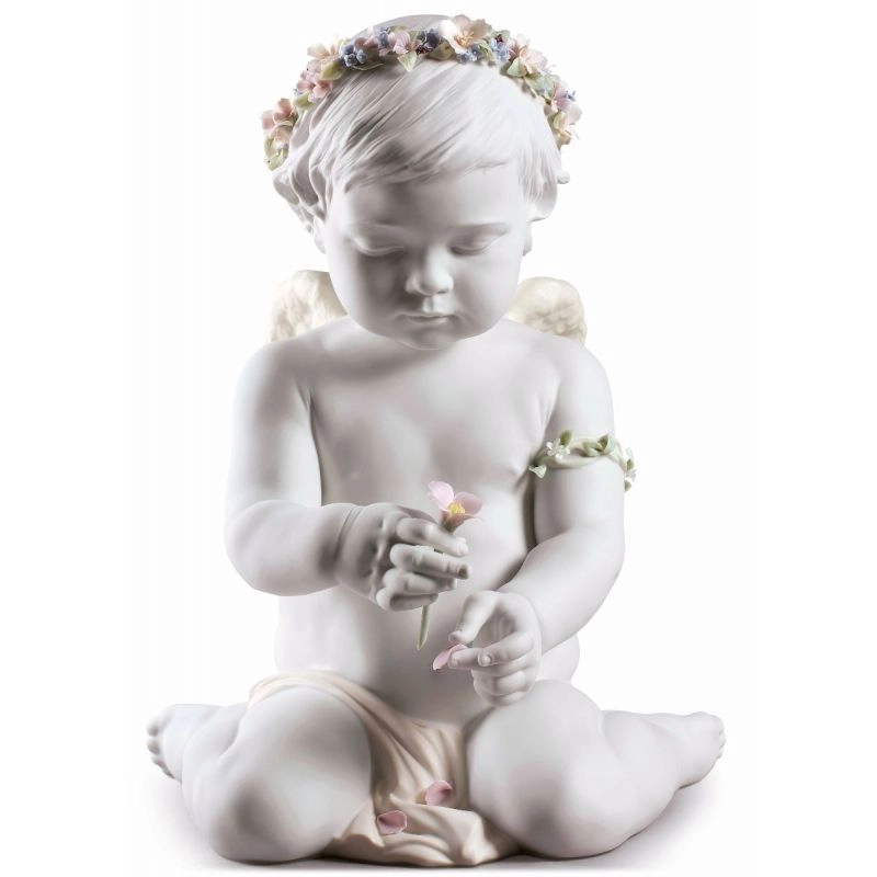 Lladro Cherub of Our Love Angel Porcelain Figurine