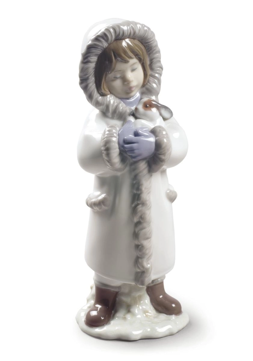 Lladro Winter Friends Porcelain Figurine