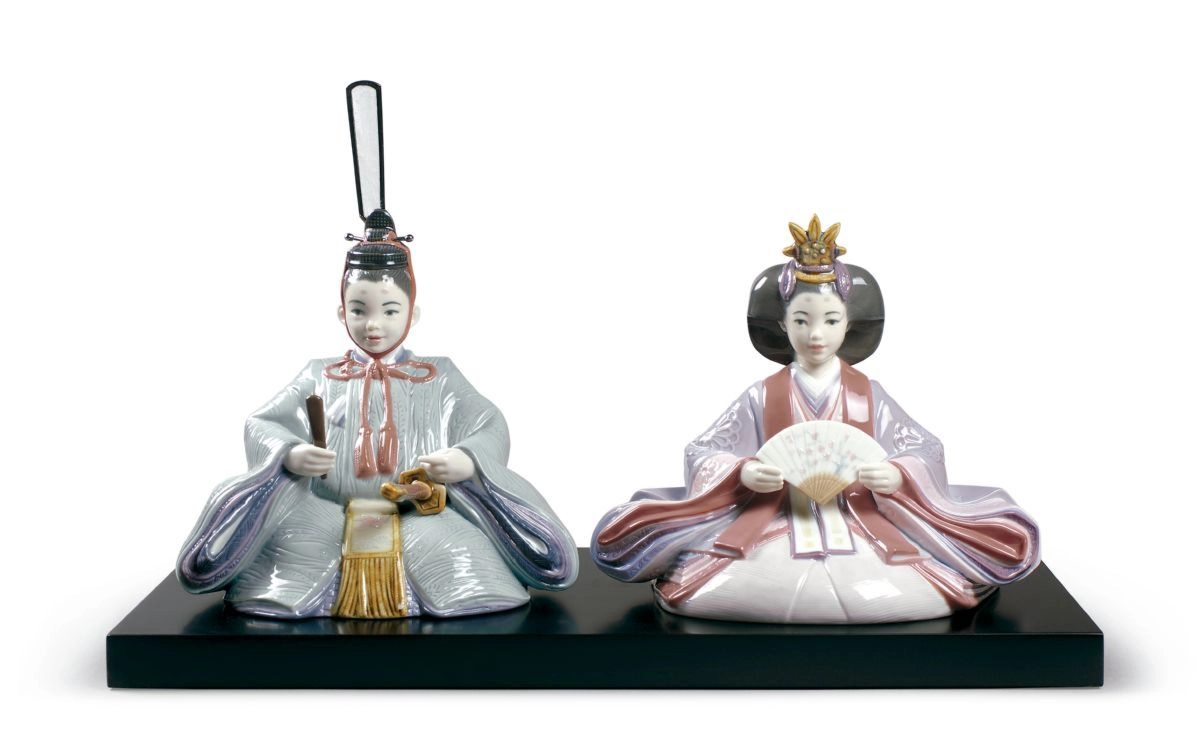 Lladro Hinamatsuri Dolls Porcelain Figurine