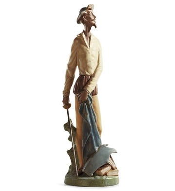 Lladro QUIXOTE STANDING UP Porcelain Figurine