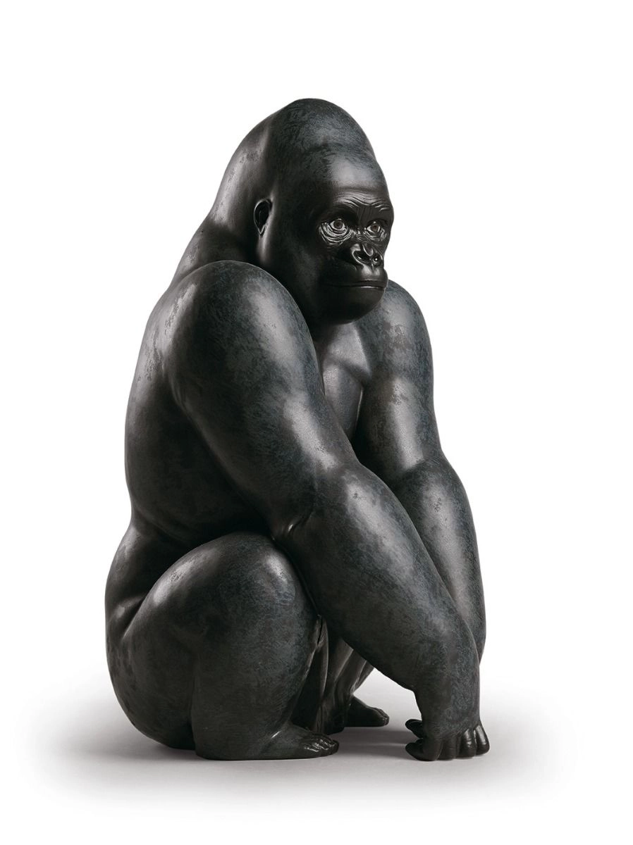 Lladro Gorilla Porcelain Figurine