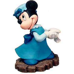 WDCC Disney Classics Mickey Christmas Carol  Minnie Mouse Ornament Mrs Cratchit Ornament Porcelain Figurine