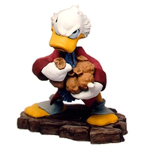 WDCC Disney Classics Mickey Christmas Carol Scrooge Mcduck Ornament Bah-Humbug Ornament Porcelain Figurine