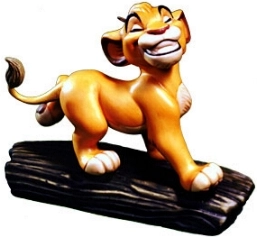 WDCC Disney Classics The Lion King Simba Ornament Porcelain Figurine