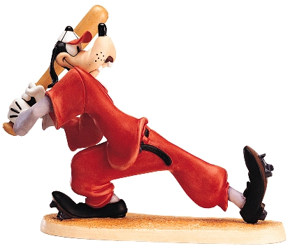 WDCC Disney Classics How To Play Baseball Goofy Batter Up Porcelain Figurine