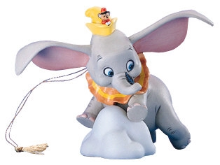 WDCC Disney Classics Dumbo When I See An Elephant Fly Ornament Porcelain Figurine
