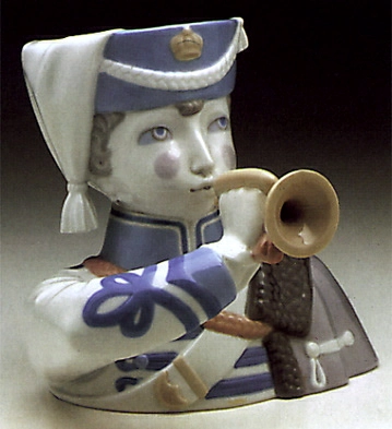 Lladro Boy With Cornet 1971-73 Porcelain Figurine