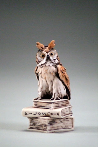 Giuseppe Armani BOOK OWL Sculpture