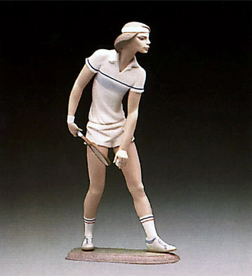 Lladro Male Tennis Player 1982-87 Porcelain Figurine