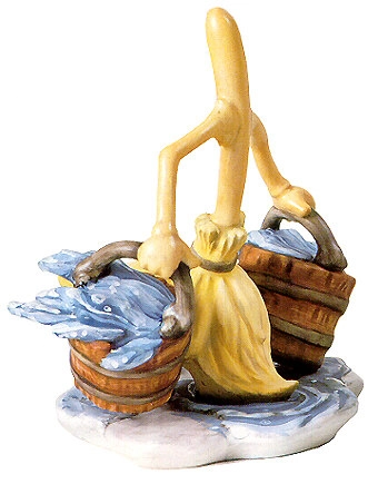 WDCC Disney Classics Fantasia Broom Bucket Brigade Porcelain Figurine