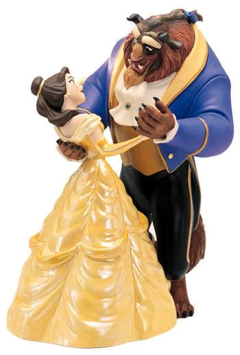 WDCC Disney Classics Beauty And The Beast Belle And Beast Tale As Old As Time Porcelain Figurine
