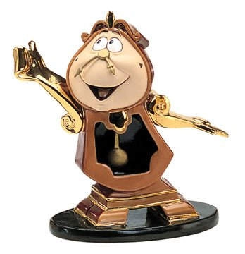 WDCC Disney Classics Beauty And The Beast Cogsworth Just In Time 