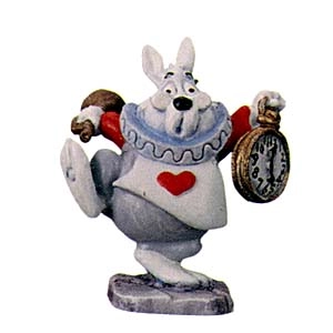 WDCC Disney Classics Alice In Wonderland White Rabbit Miniature Porcelain Figurine