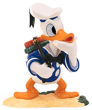 WDCC Disney Classics Donald Duck Donald's Decision Porcelain Figurine