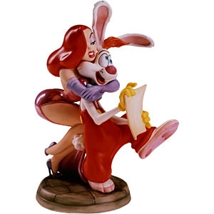 WDCC Disney Classics Jessica And Roger Rabbit Dear Jessica How Do I Love Thee Signed Certificate Porcelain Figurine