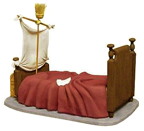 WDCC Disney Classics Peter Pan Darling Nursery Bed Base Porcelain Figurine