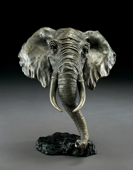 Mark Hopkins African Elephant Bronze Sculpture