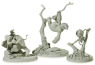 WDCC Disney Classics Tarzan Tantor and, Terk Maquettes (matched numbered Set) Porcelain Figurine