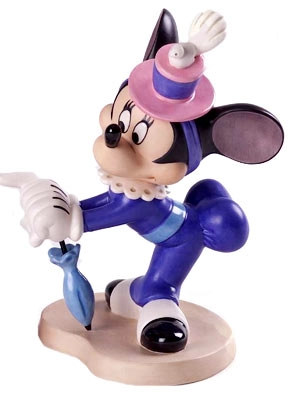 WDCC Disney Classics The Nifty Nineties Minnie Mouse A Lovely Lady Porcelain Figurine