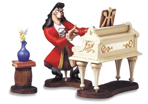 WDCC Disney Classics Peter Pan Captain Hook And Tinker Bell Accompaniment To Betrayal Porcelain Figurine