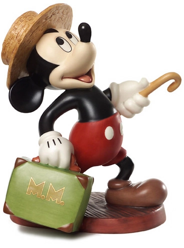 WDCC Disney Classics Mr. Mouse Takes A Trip Mickey Mouse Travelers Tail 