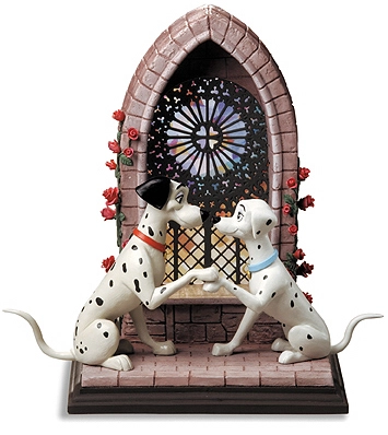 WDCC Disney Classics One Hundred and One Dalmatians Pongo and Perdita Going To The Chapel Porcelain Figurine