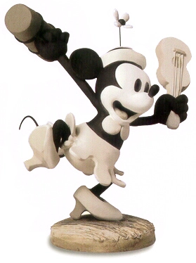 WDCC Disney Classics Steamboat Willie Minnie Mouse Minnie's Debut (Charter Member Edition) 