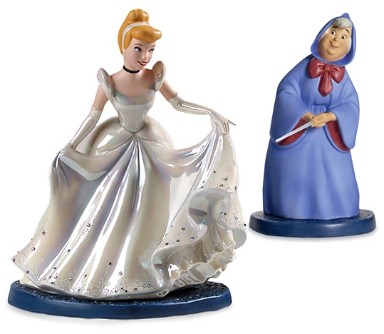 WDCC Disney Classics Cinderella & Fairy Godmother A Magical Transformation Porcelain Figurine
