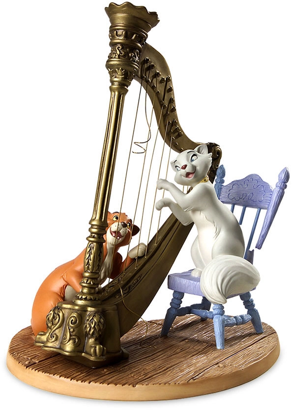 WDCC Disney Classics The Aristocats Duchess And Omalley Plucking The Heart Strings Porcelain Figurine