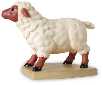 WDCC Disney Classics Beauty And The Beast Sheep Curious Companion Porcelain Figurine