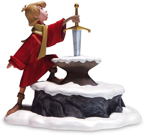 WDCC Disney Classics The Sword In The Stone Arthur Seizing Destiny Porcelain Figurine