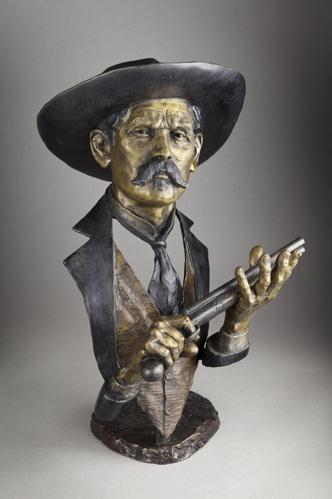 Mark Hopkins Doc Holliday Bronze Sculpture