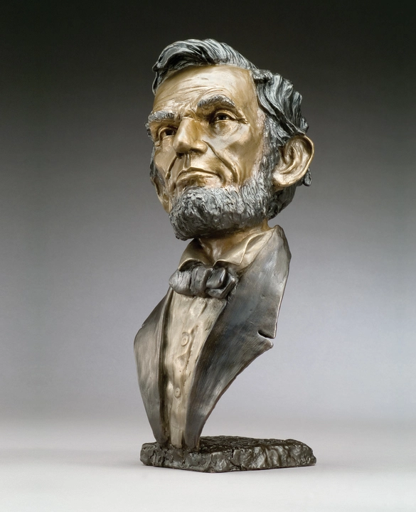 Mark Hopkins Abraham Lincoln Bronze Sculpture