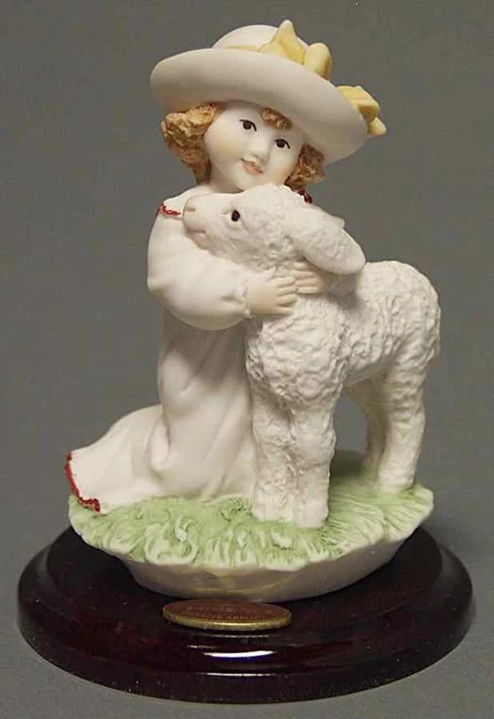 Giuseppe Armani BABY WITH LAMB Sculpture