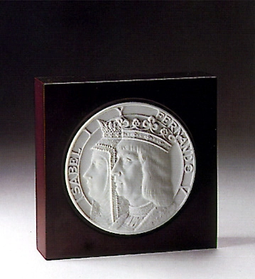 Lladro New World Medallion 1991-94 Porcelain Figurine