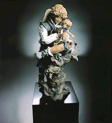 Lladro Tree Climbers Porcelain Figurine