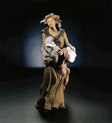 Lladro Motherly Love  Goyesca Porcelain Figurine