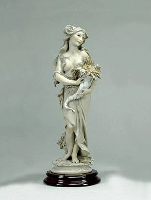 Giuseppe Armani Summer-Lady W/cornucopia Sculpture