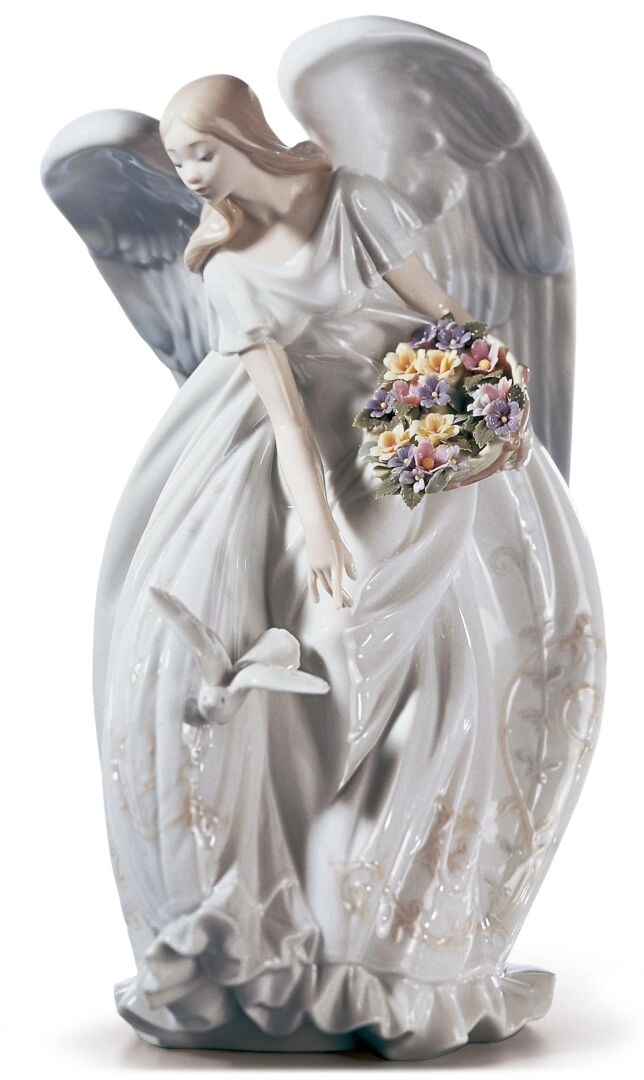 Lladro FLOWERS OF PEACE Porcelain Figurine