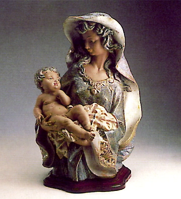 Lladro Woman And Child 1977-81 Porcelain Figurine