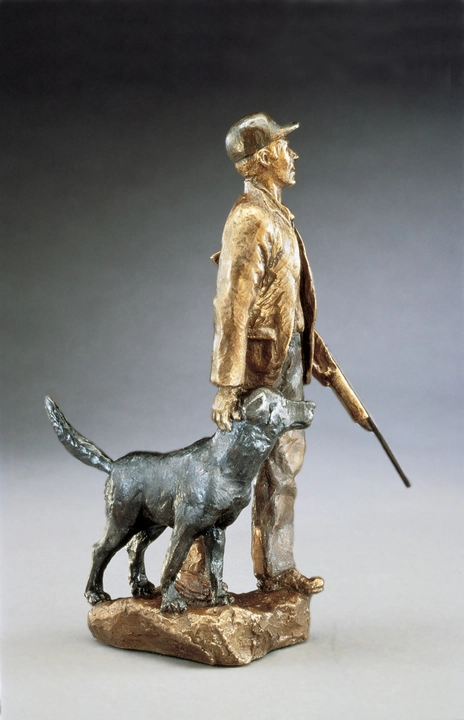 Mark Hopkins Hunters Bronze Sculpture