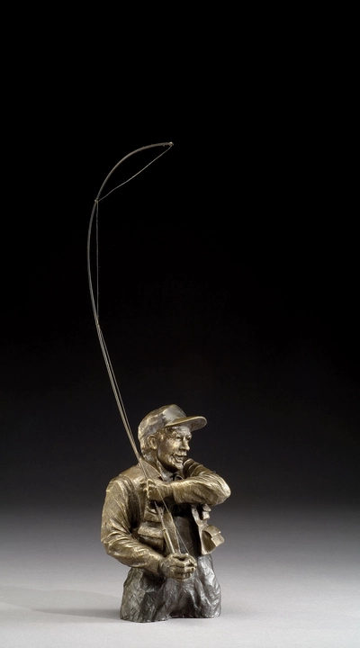 Mark Hopkins Gotcha! Bronze Sculpture