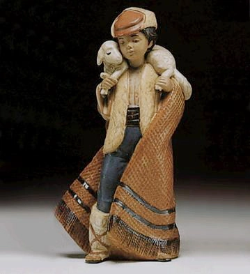 Lladro Mountain Shepherd 1987-99 Porcelain Figurine