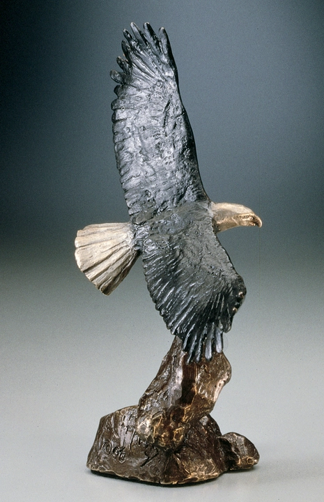 Mark Hopkins Bald Eagle Bronze Sculpture