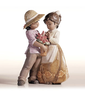 Lladro A Child's Present Porcelain Figurine