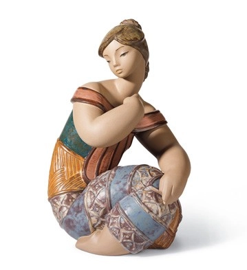 Lladro Young Indian II Porcelain Figurine